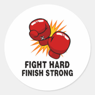 Boxing-gift classic round sticker