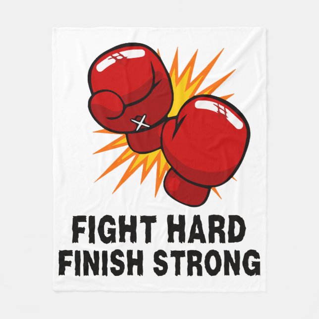 Boxing-gift  fleece blanket (Front)