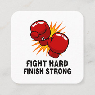 Boxing-gift square business card