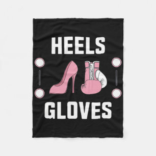 Boxing Girl Boxer Female Coach Combat Sport Traine Fleece Blanket