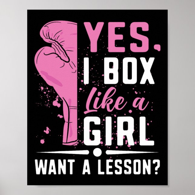 Boxing Girl Boxer  Poster (Front)