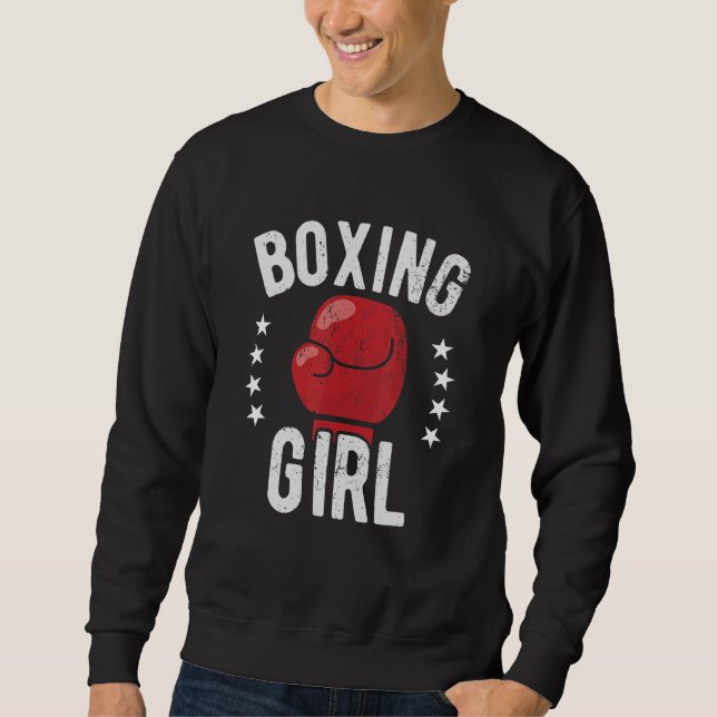 Boxing Girl - Boxing Sweatshirt (Front)