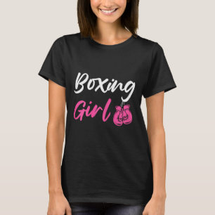 Boxing Girl Kickboxer Fighter  T-Shirt