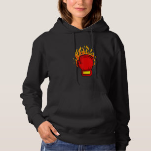 Boxing Glove Boxer Coach Combat Sport Trainee Stud Hoodie