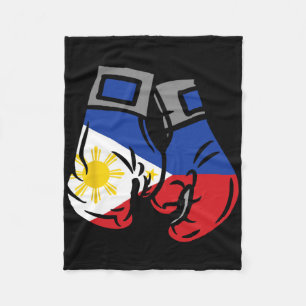 Boxing Glove With The Flag Of Philippines Fleece Blanket