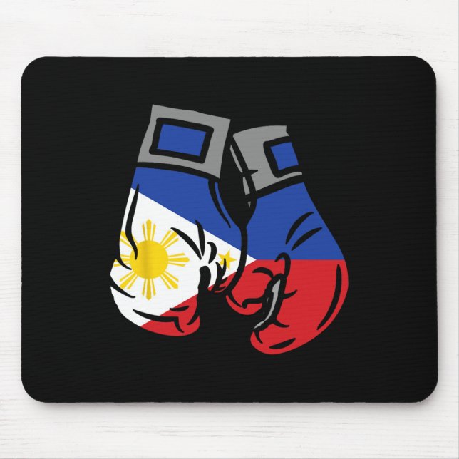 Boxing Glove With The Flag Of Philippines  Mouse Pad (Front)