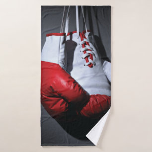Boxing gloves  bath towel
