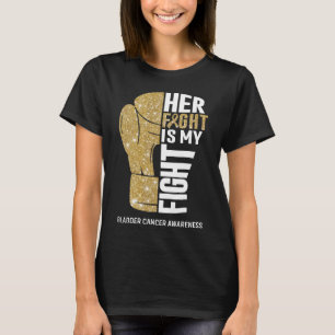 Boxing Gloves Bladder Cancer Warrior T-Shirt