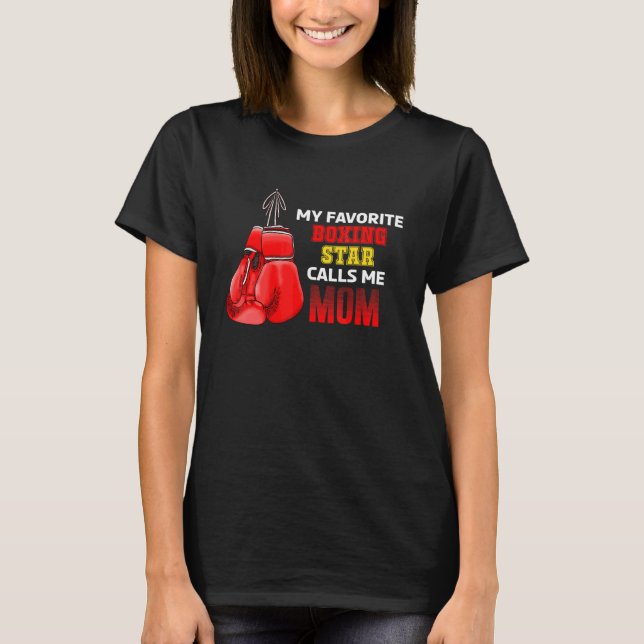 Boxing Gloves Boxer Mum Sport Mother's Day T-Shirt (Front)