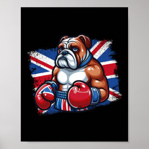 Boxing Gloves Bulldog Uk Ringside Sparring Gym Poster