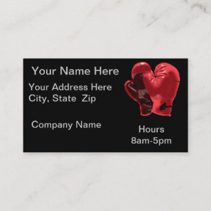 Boxing Gloves Business Card