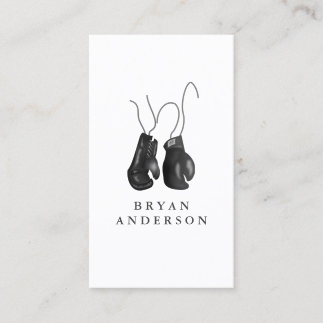 Boxing Gloves Business Card (Front)