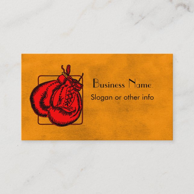 Boxing Gloves Business Card (Front)