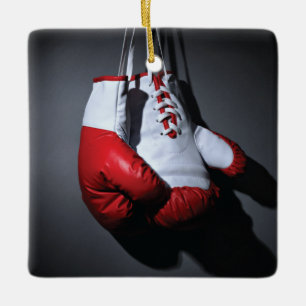 Boxing gloves  ceramic ornament