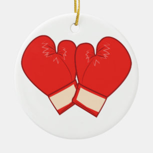 Boxing Gloves Ceramic Ornament