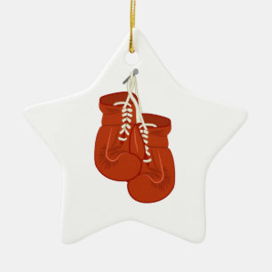 Boxing Gloves Ceramic Ornament
