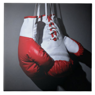 Boxing gloves ceramic tile