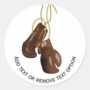 Boxing Gloves Classic Round Sticker