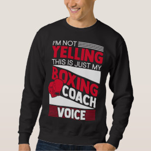Boxing Gloves Coach Kickboxing MMA Workout Boxing Sweatshirt