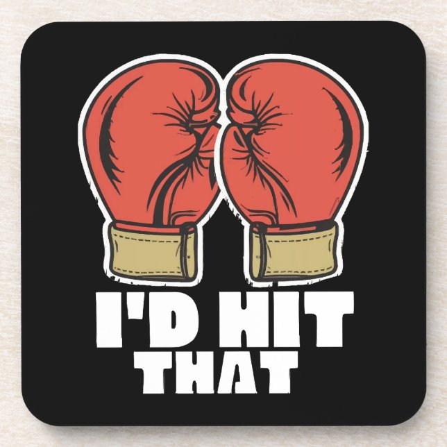 Boxing gloves coaster (Front)