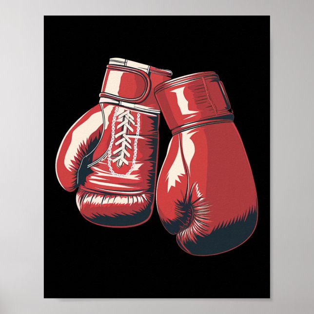 Boxing Gloves Combat Sport Boxing Student  Poster (Front)