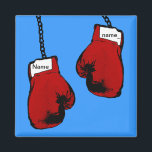 Boxing Gloves - Custom Name Magnet<br><div class="desc">Boxer Glove</div>
