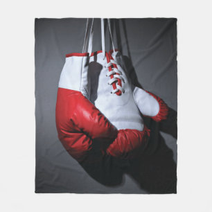 Boxing gloves fleece blanket