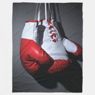 Boxing gloves fleece blanket