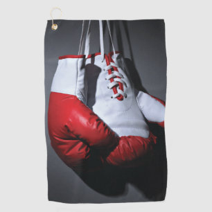 Boxing gloves golf towel
