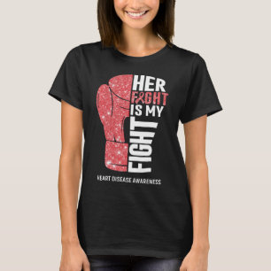 Boxing Gloves Heart Disease Warrior T-Shirt