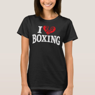 Boxing Gloves Heart Vintage I Love Boxing 1 T-Shirt