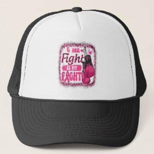 Boxing Gloves Her Fight Is My Fight Breast Cancer Trucker Hat