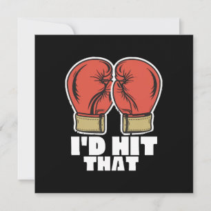 Boxing gloves invitation