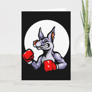 Boxing Gloves Kangaroo Kickboxing Fight Sport Mma  Card