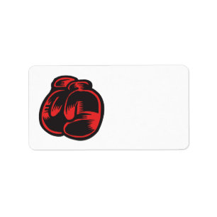 Boxing Gloves Label