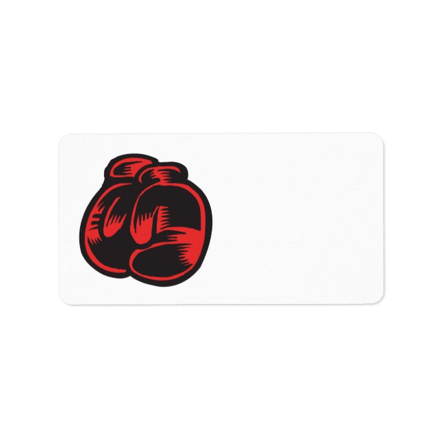 Boxing Gloves Label (Front)