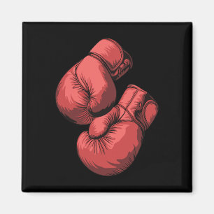 Boxing Gloves Martial Arts Sport Sparring Boxer Magnet