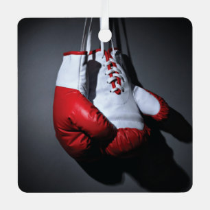 Boxing gloves metal tree decoration