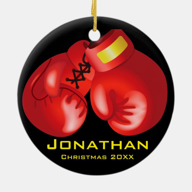 Boxing Gloves Ornament (Back)