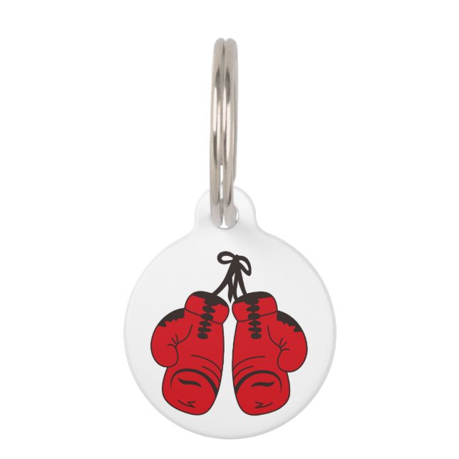 Boxing Gloves Pet Tag (Front)