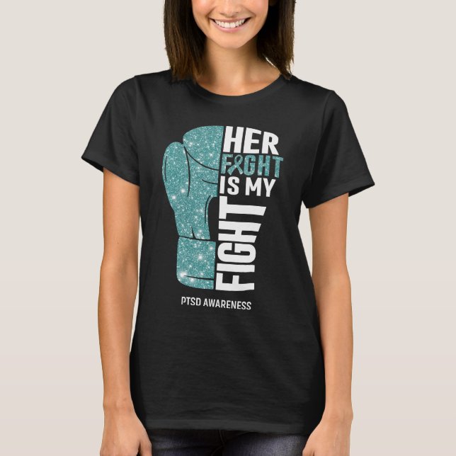 Boxing Gloves PTSD Warrior T-Shirt (Front)