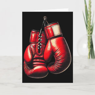 Boxing Gloves Red Boxing Sport Boxer Kickboxing  Card