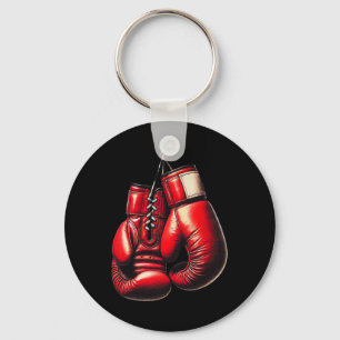 Boxing Gloves Red Boxing Sport Boxer Kickboxing  Key Ring