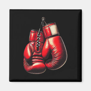 Boxing Gloves Red Boxing Sport Boxer Kickboxing Magnet