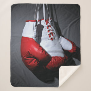 Boxing gloves sherpa blanket