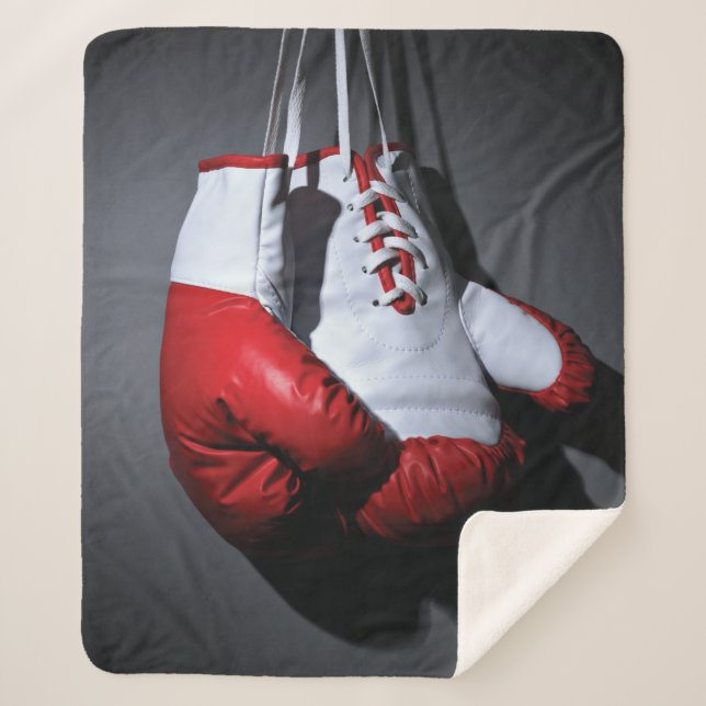 Boxing gloves  sherpa blanket (Front)