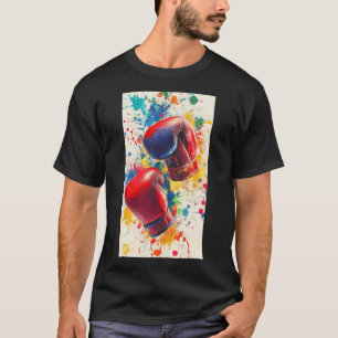 Boxing Gloves Sport Boxer Prompt Fitness Gym  T-Shirt