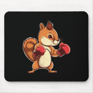 Boxing Gloves Squirrel Boxer Kickboxer Kickboxing Mouse Pad