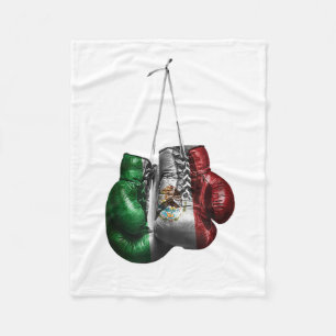 Boxing Gloves T-Shirt - Mexico Vintage flag Fleece Blanket