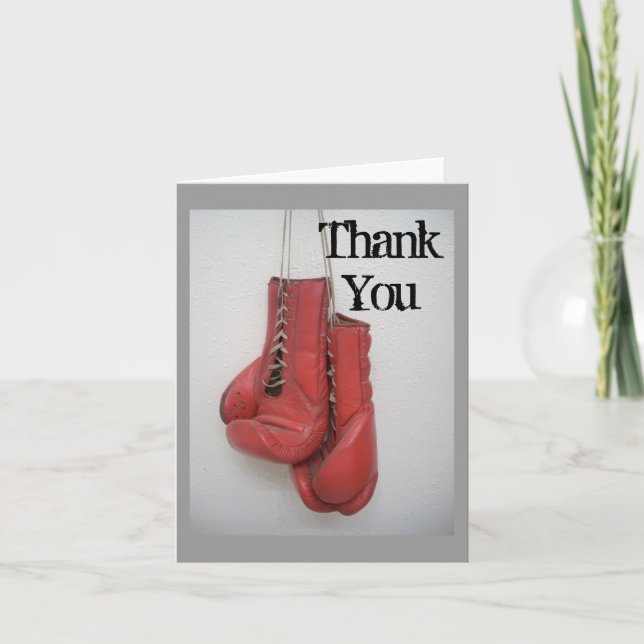 Boxing Gloves Thank You card (Front)
